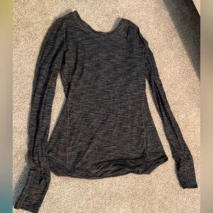 Lululemon Dark Gray Long Sleeve Top